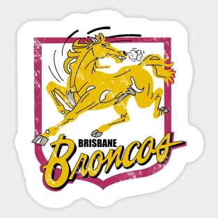 brisbane broncos vintage Sticker